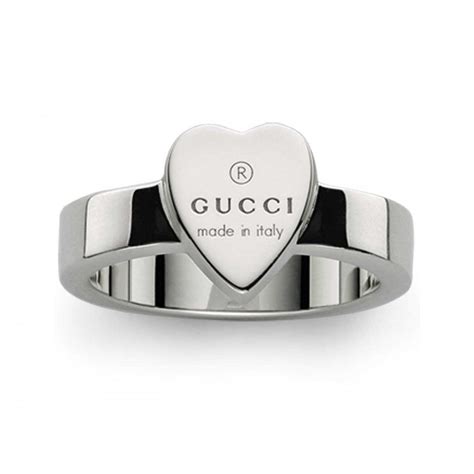 gucci trademark thin engraved heart ring|gucci heart ring gold.